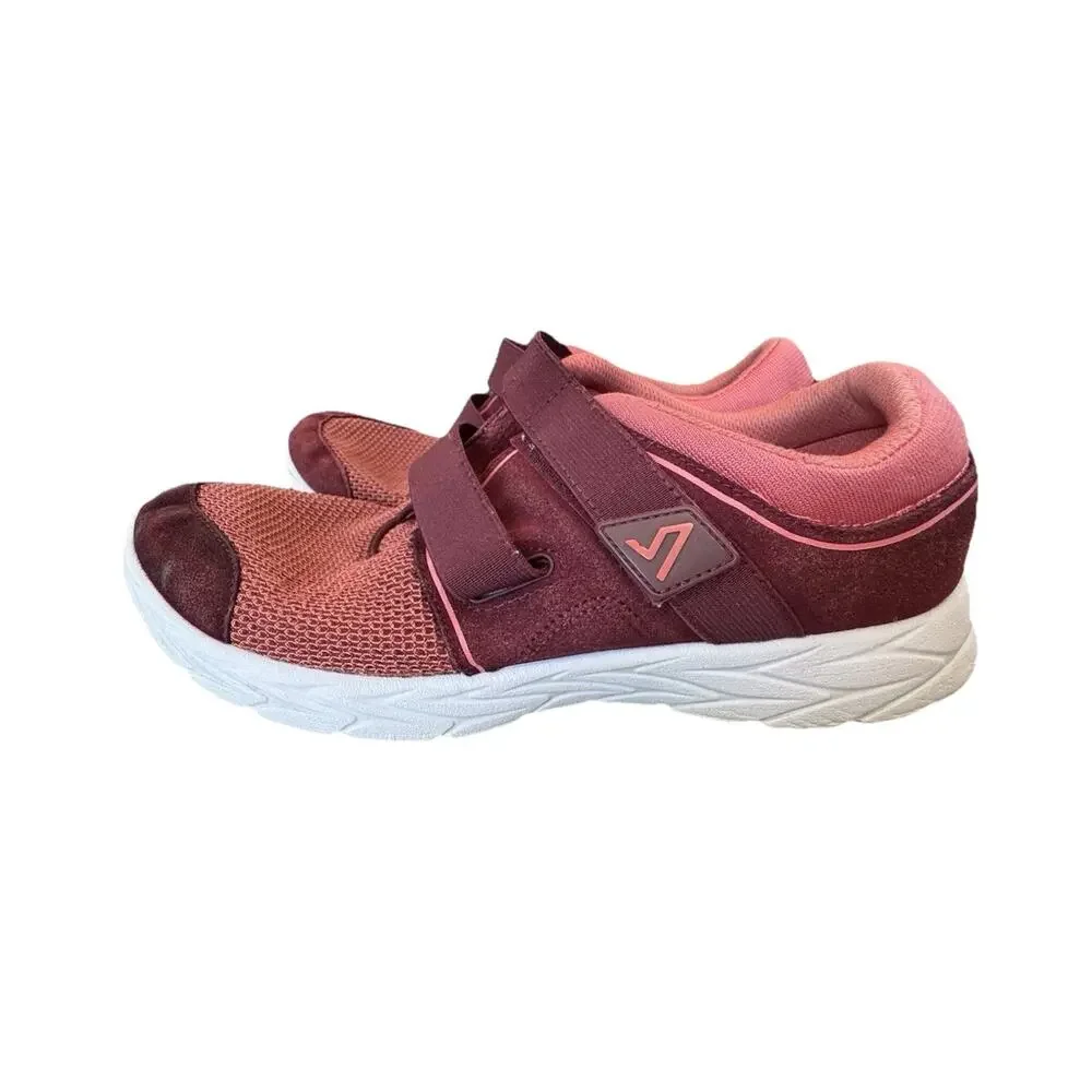 Vionic Brisk Ema Women's Red Athletic Sneakers Orthotic Support Merlot Size 10